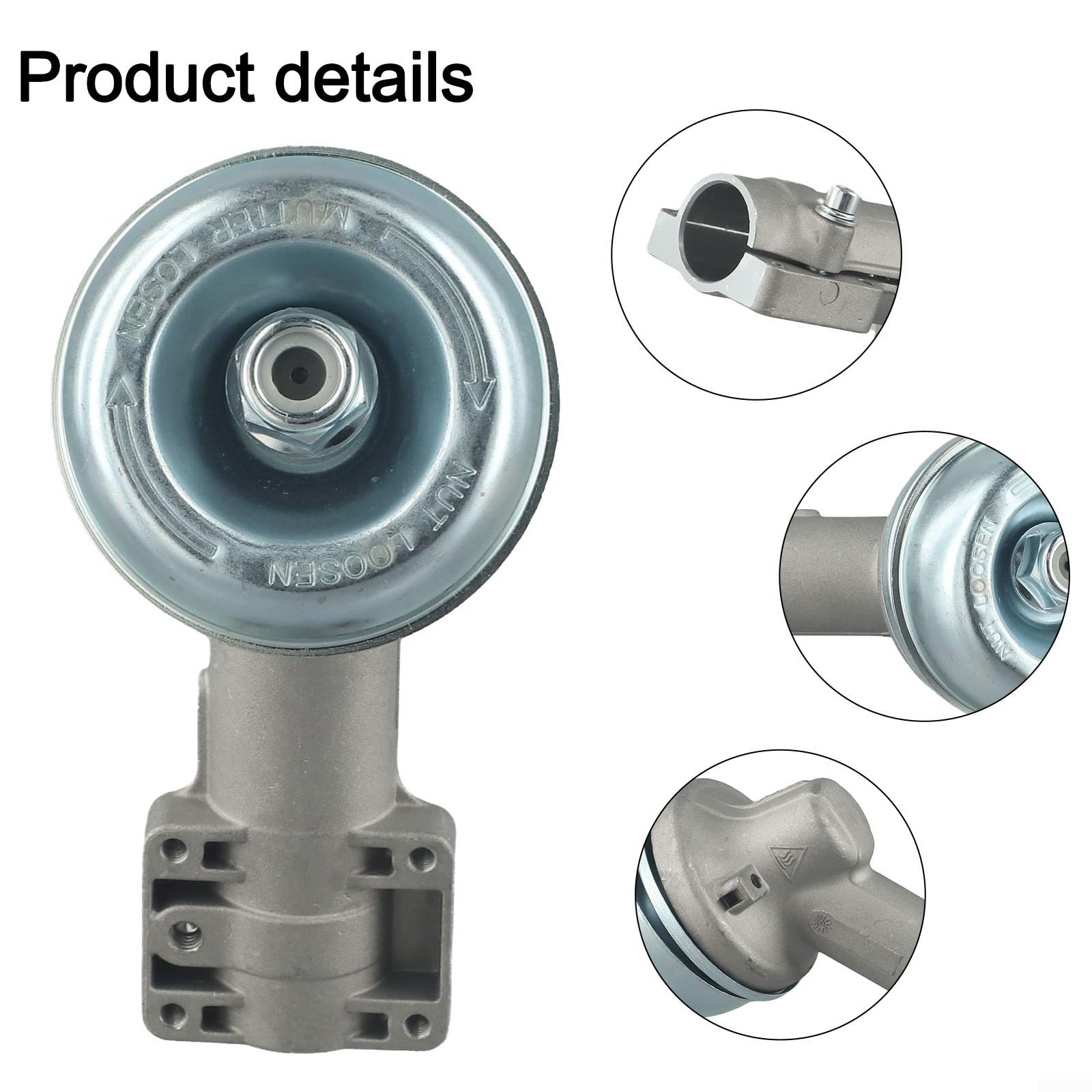 Cabezal de caja de engranajes 10T para cepillo de recortadora Fs-R Fs75 Fs85 Fs91 Fs110 Fs120 Fs130 Fs200, pieza de repuesto de aleación de aluminio con eje de 25,4 mm