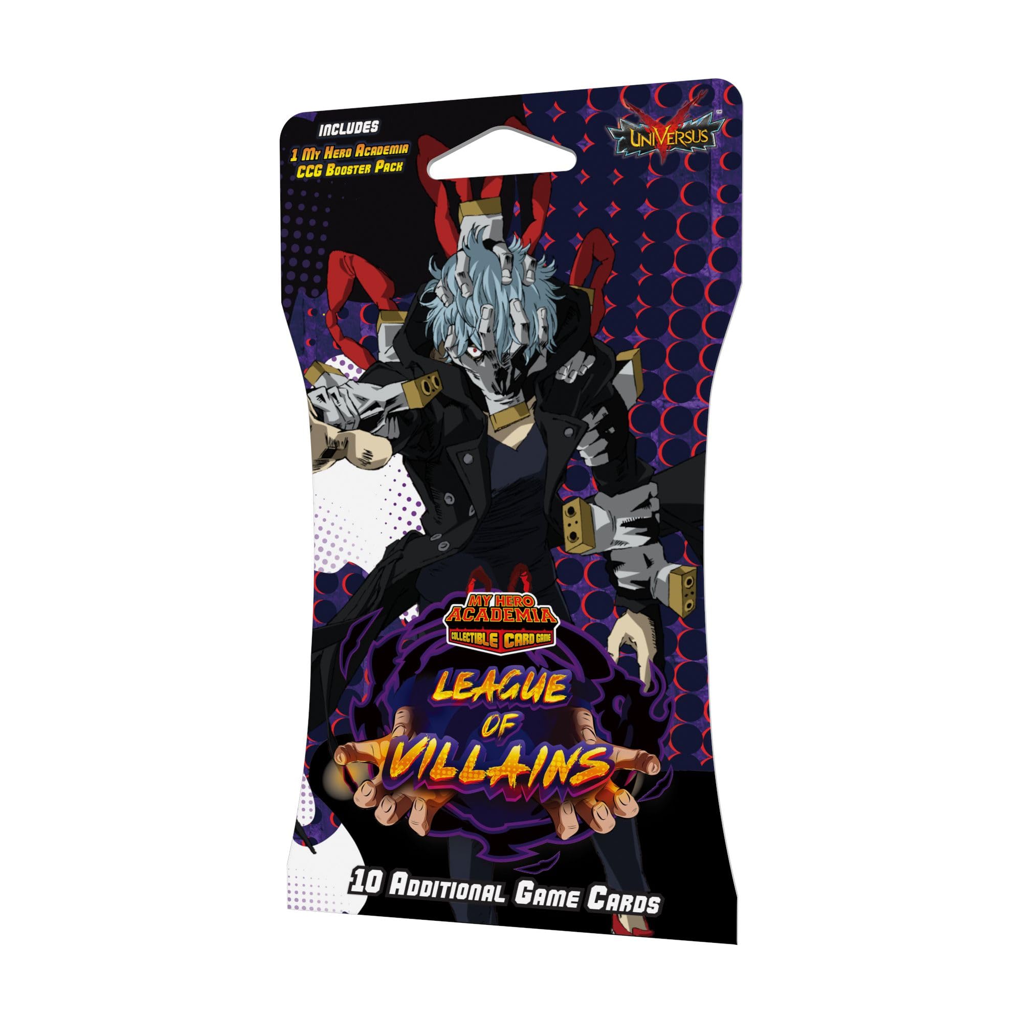 My Hero Academia Collectible Card Game Set 4: League of Villains Booster Pack - Individual Expansion Pack with 10 Additional Game Cards