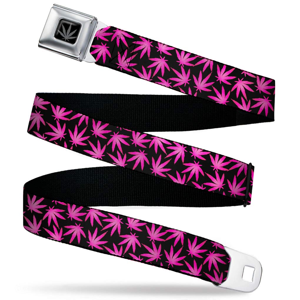 Buckle-Down Men's Multicolor Seatbelt Belt Weed Regular, One Size