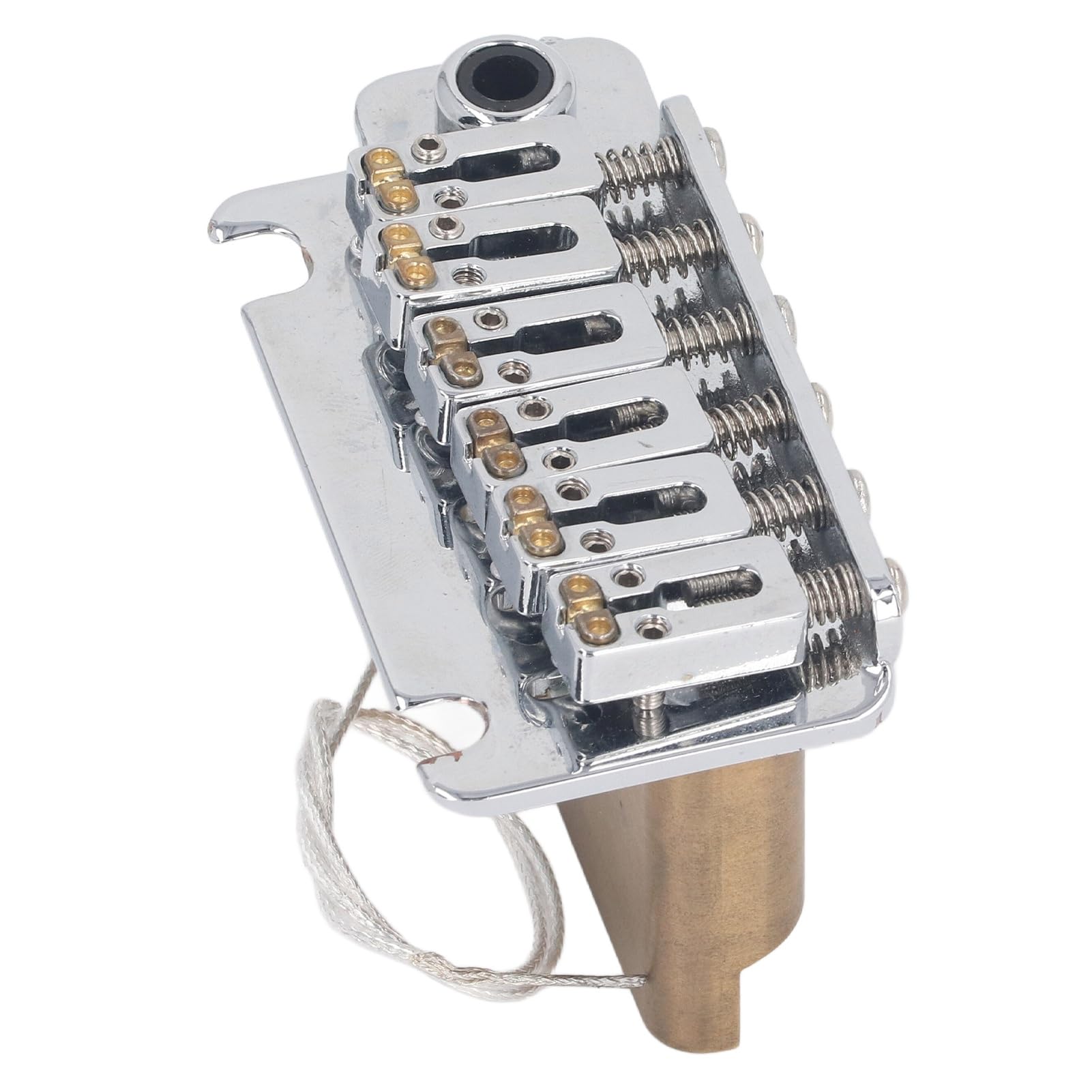 Fafeicy Akcesoria Gitarowe Mostek Tremolo Metalowy Mosiężny Blok 2-punktowa Gitara Elektryczna do Gitar
