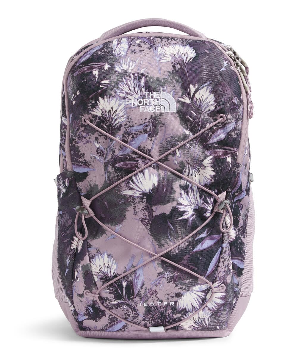 THE NORTH FACE Women's Jester Everyday Laptop Backpack, Ashen Purple Prairie Flowers Print/Ashen Purple, One Size