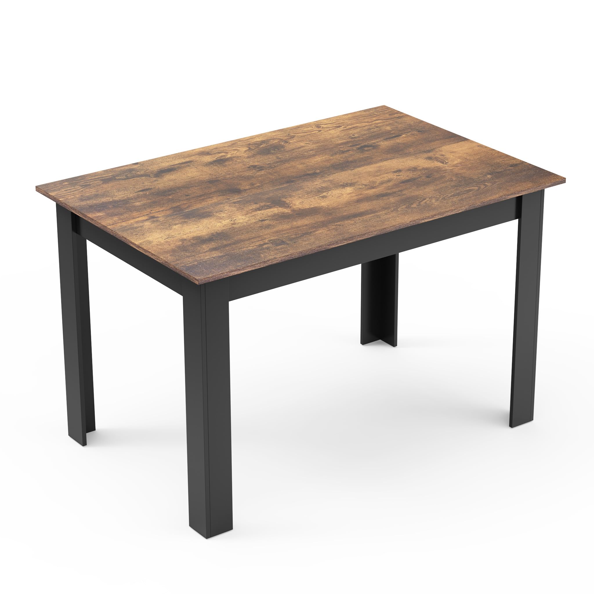 Mondeer Table de salle à manger, table de cuisine pour 4 personnes, 120 x 80 x 75 cm (l x P x H)
