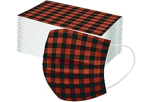 50Pcs Christmas Disposable Face Masks