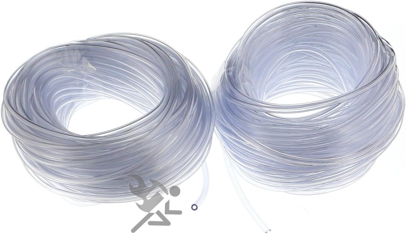 1/16" x 100' (Feet) Medium Size Clear Vinyl Tubing for Fishing Lure Treble Hook Protectors