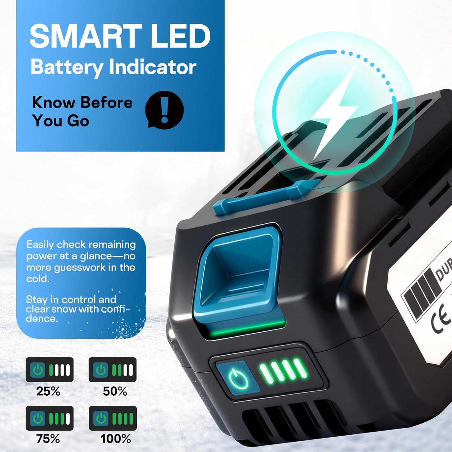 20V Electric Snow Shovel, 12-Inch Cordless Snow Blower with 2 4.0Ah Batteries & Fast Charger, Adjustable Front Handle, Directional Chute Lightweight 11lb for Driveway, Sidewalk, and Steps