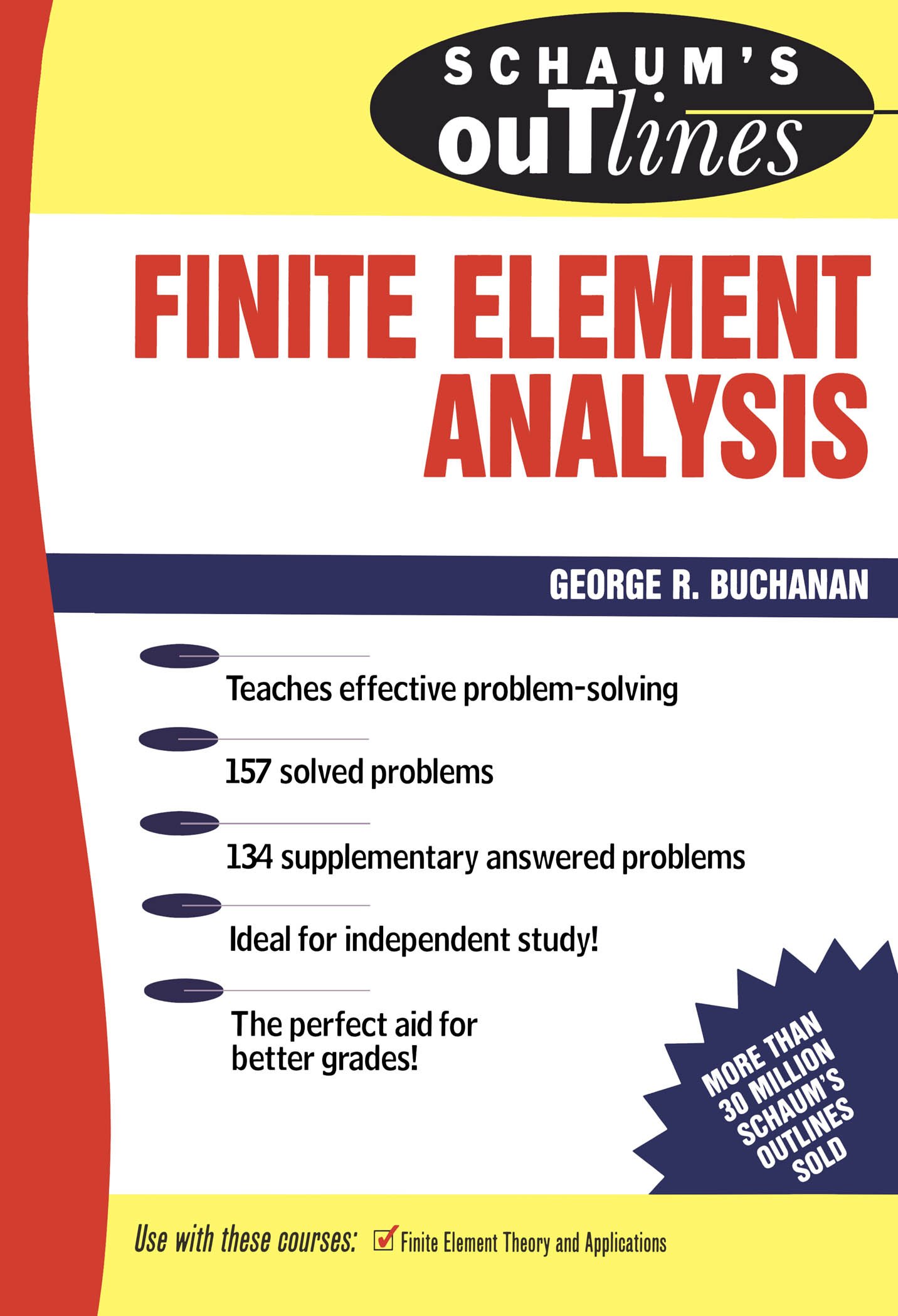Finite Element Analysis Schaum's Outline book exam preparation engineering