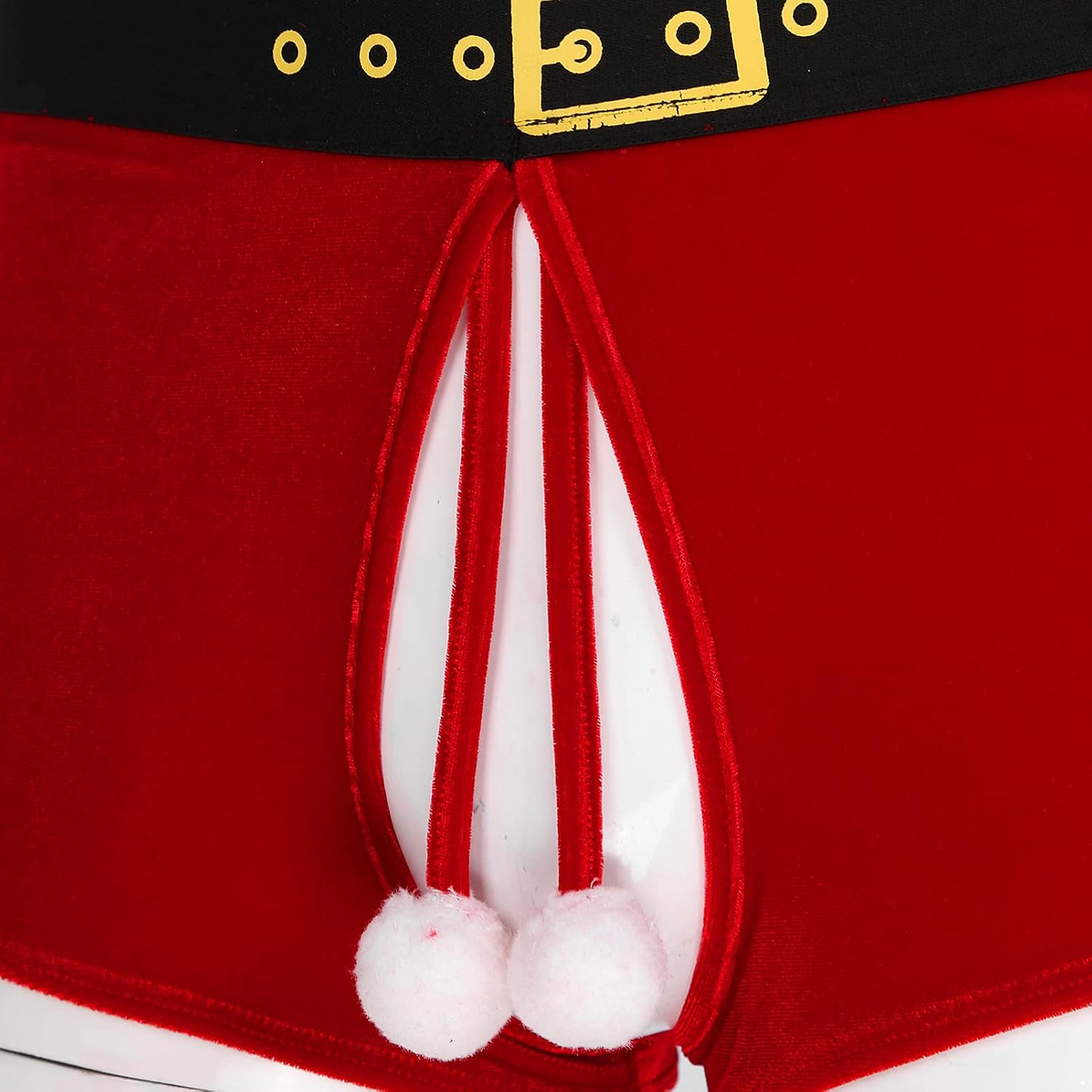 CHICTRY Men's Red Christmas Lingerie Holiday Boxer Shorts Underwear