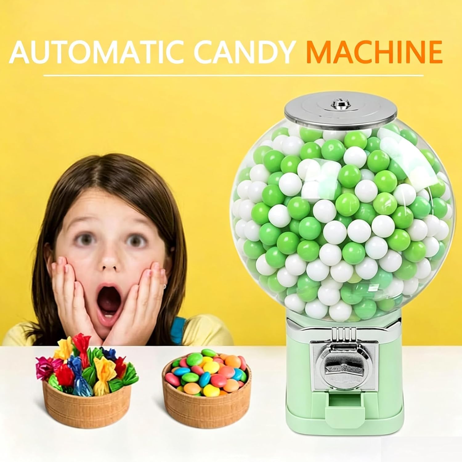 Kaugummi- Und Kapselautomat, Süßigkeiten-kapselautomat, Mit 100 Spielzeugkapseln, Keine Münzen Erforderlich, Für Partys, Gewinnbereiche, Spielwarengeschäfte. red