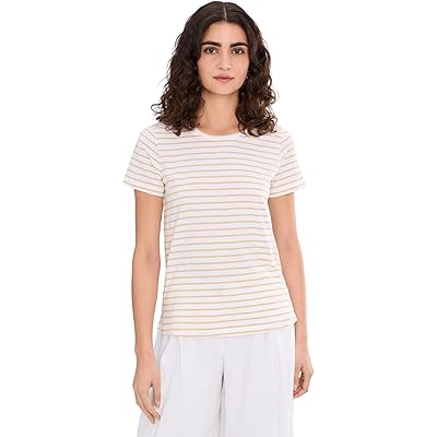 Tommy Bahama Salty Breeze Stripe Short Sleeve Tee white