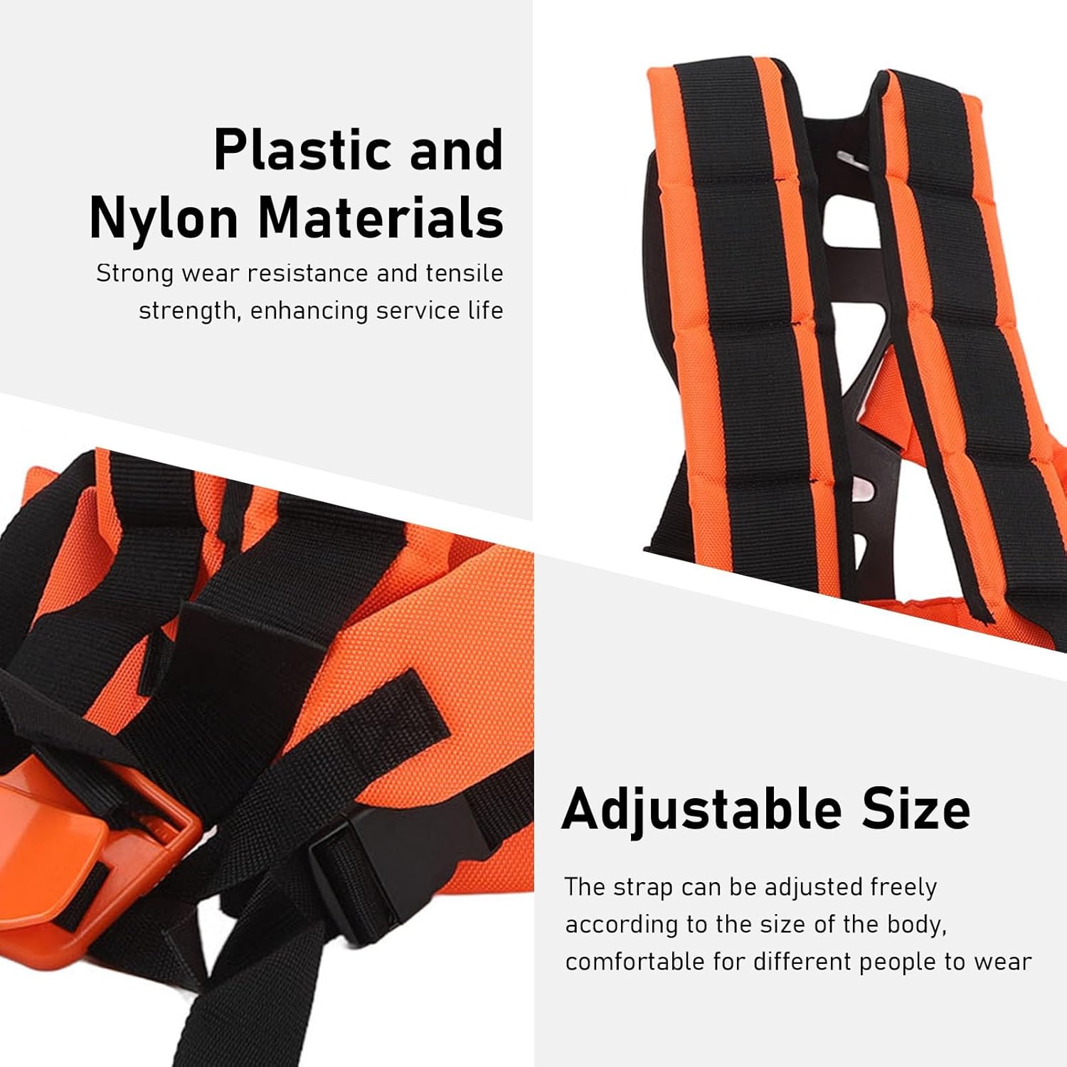 Strimmer Double Shoulder, Trimmer Shoulder Strap, Adjustable Universal Brush Cutter Strap, Cutter Strap for Brush Cutter Trimmer Kit