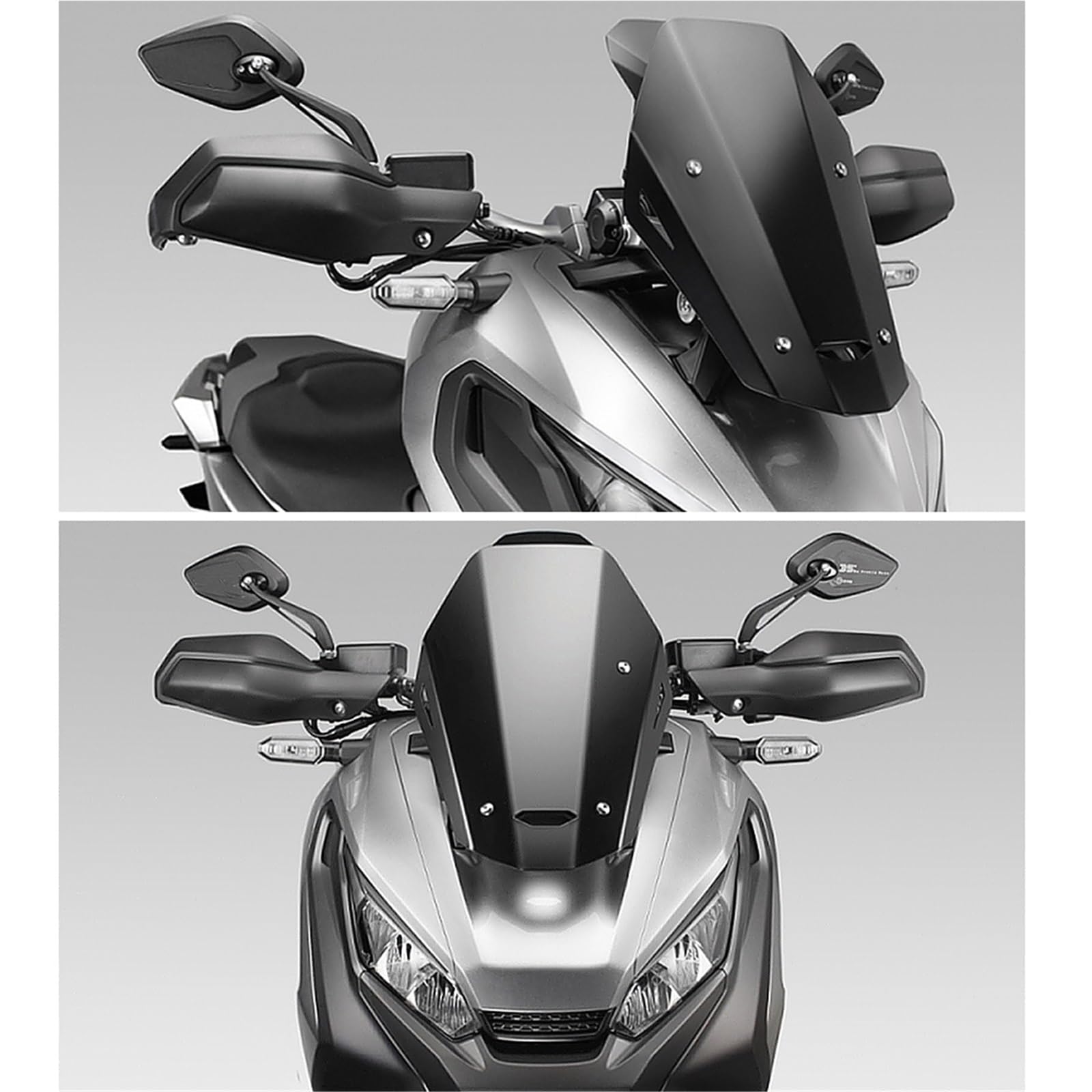 Paramani Moto Cross Adatto per Honda X-ADV 750 XADV XAD750 2017-2020 Paramani Antivento Protezione Manubrio Paramani Moto(White)