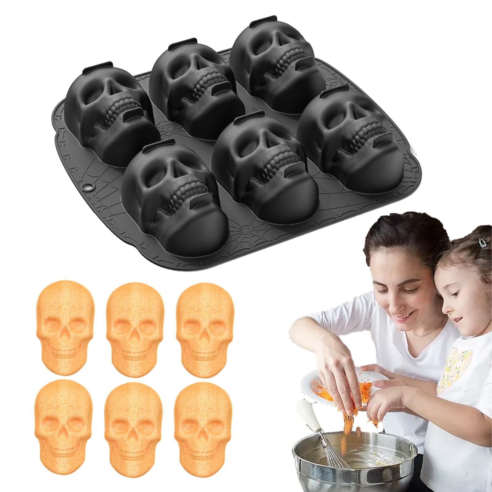 Moules En Silicone Pour Chocolat Halloween - Lot De 2, Démoulage Facile, Motifs Festifs, 16x14.5x2.3 Cm - 10