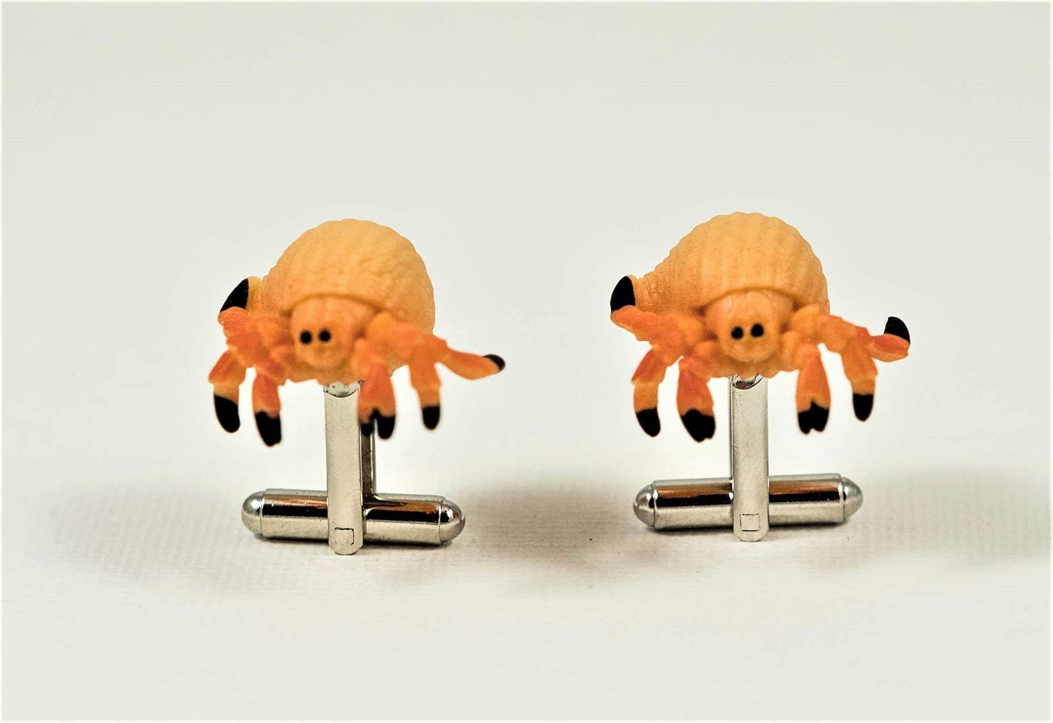 Hermit Crab Cufflinks, Lapel Pins, Tie Bars, Earrings, Jewelry and Accessories