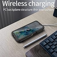 Vista 8 de Funda impermeable para teléfono Samsung Galaxy A14 5G, protector de pantalla con correa, protector de cuerpo completo, resistente a prueba de golpes