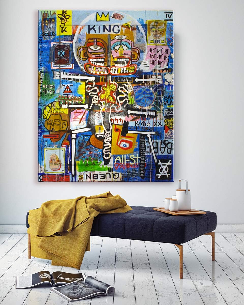 Orlco Art Street Graffiti Abstract Pop Art Graffiti Canvas Painting Wall Art Banksy Modern Poster For Living Room Colorful For Living Room Colorful 12x16inch