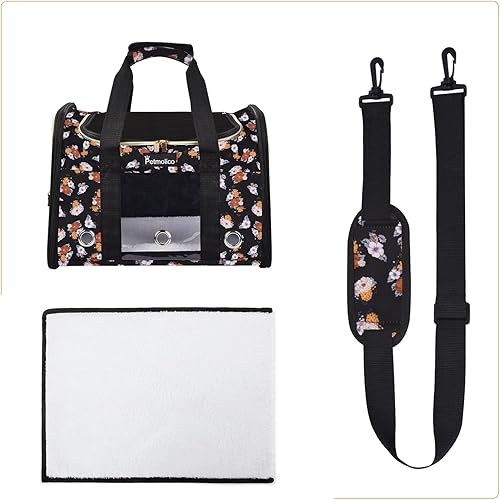 Miniatura 26 de Petmolico Transportador para gatos Bolsa para mascotas de lados suaves para gatos pequeños y medianos, cachorros, 16 libras, transportador de viaje