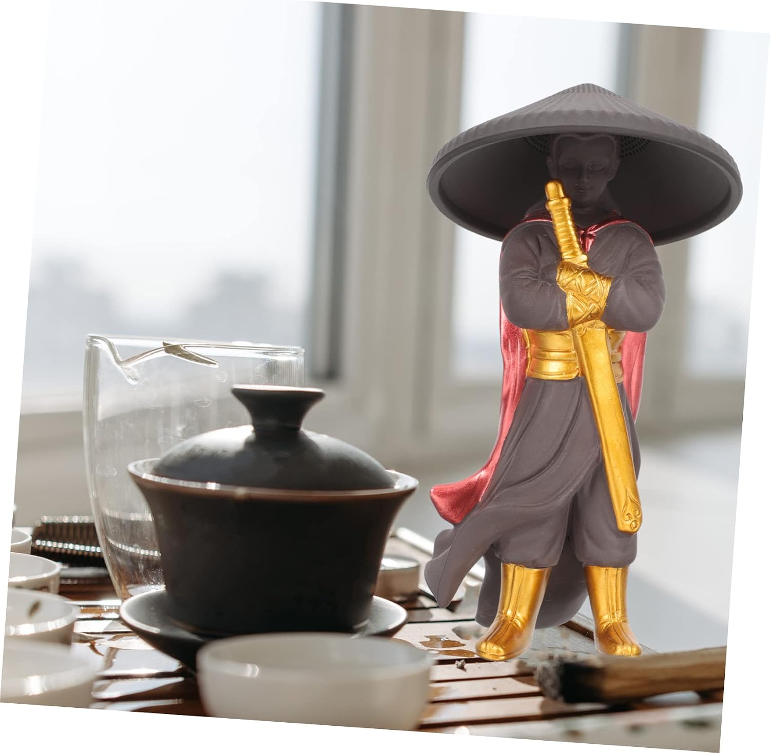 Ceramic Tea Infuser Filtering Net Kung Fu Tea PET Accessory for Tearoom Decor and Home Brewing