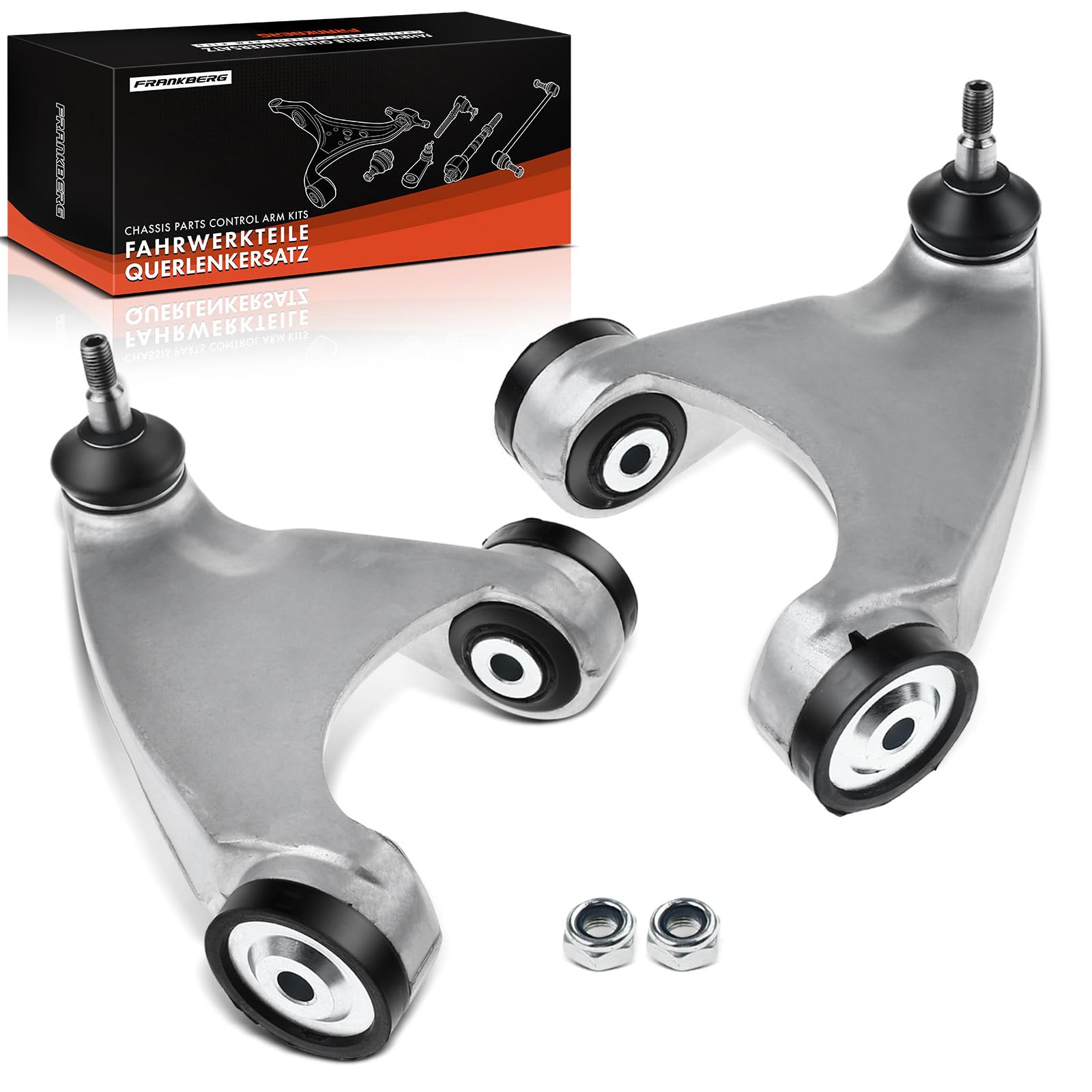 Frankberg 2x Wishbone Arm Front Axle Upper Compatible with 147 937 2000-2010 156 932 1997-2006 GT 937 2003-2010 Replace# 60651939