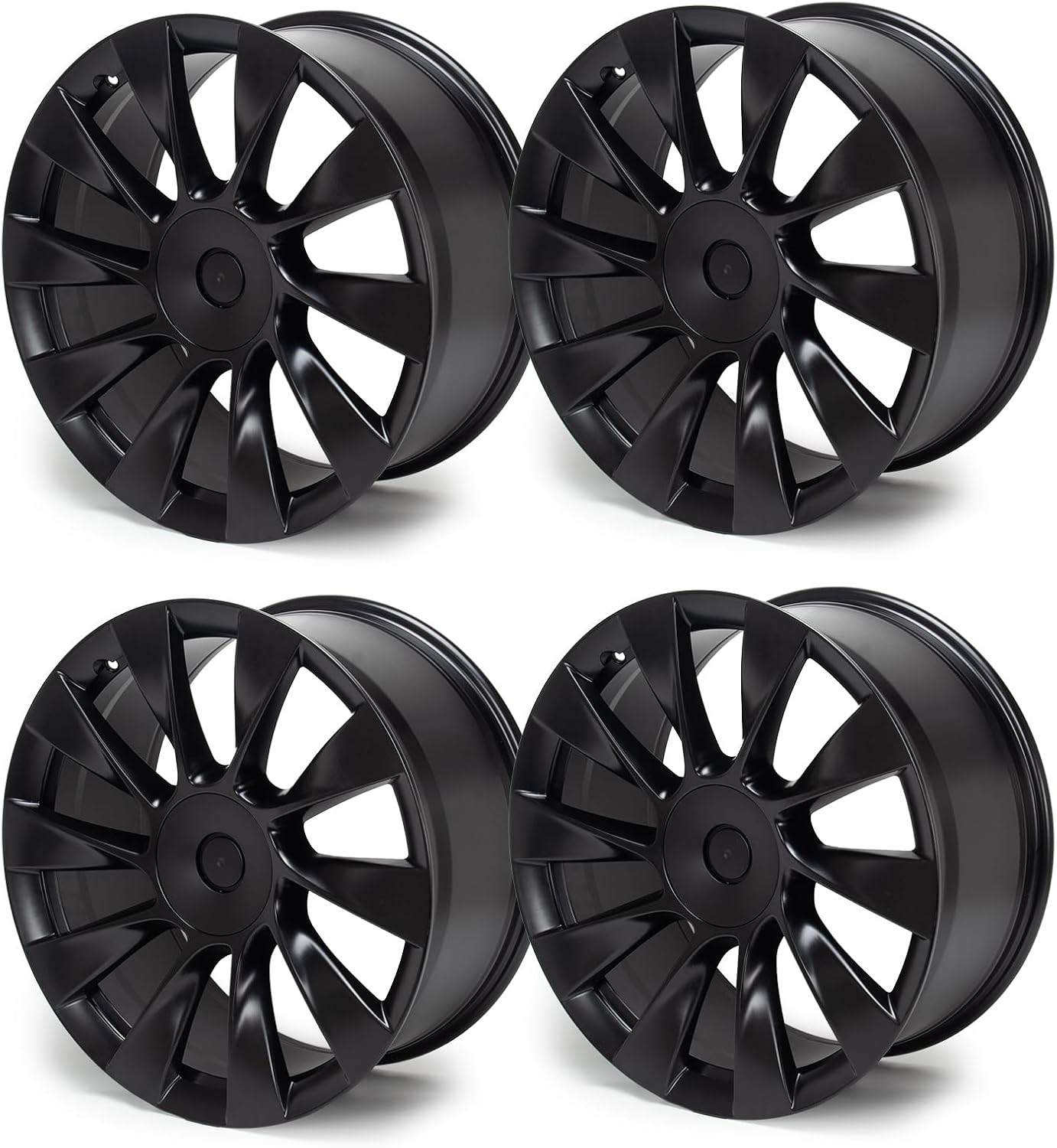 19" 19x9.5 Inch New Aluminum Alloy Replacement Wheel Rim Compatible with Model Y 2020–2023, Fits Front or Rear Wheel, OEM Design Replacement Rim, Silver Finish 1 Set