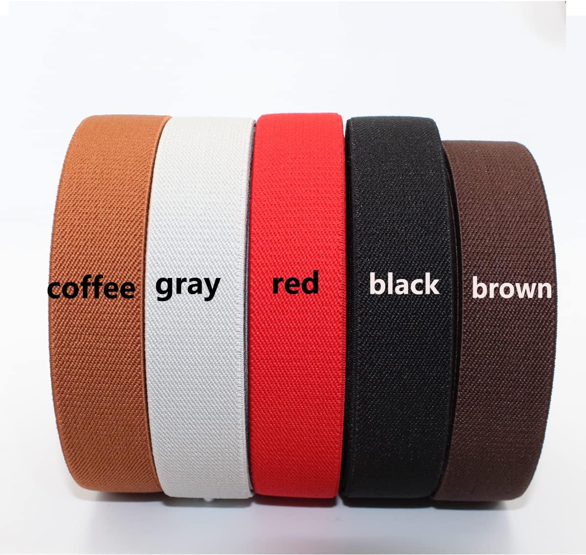 Sewing Elastic Band 1-Inch by 10-Yard Black Colored Double-Side Twill Woven Elastic