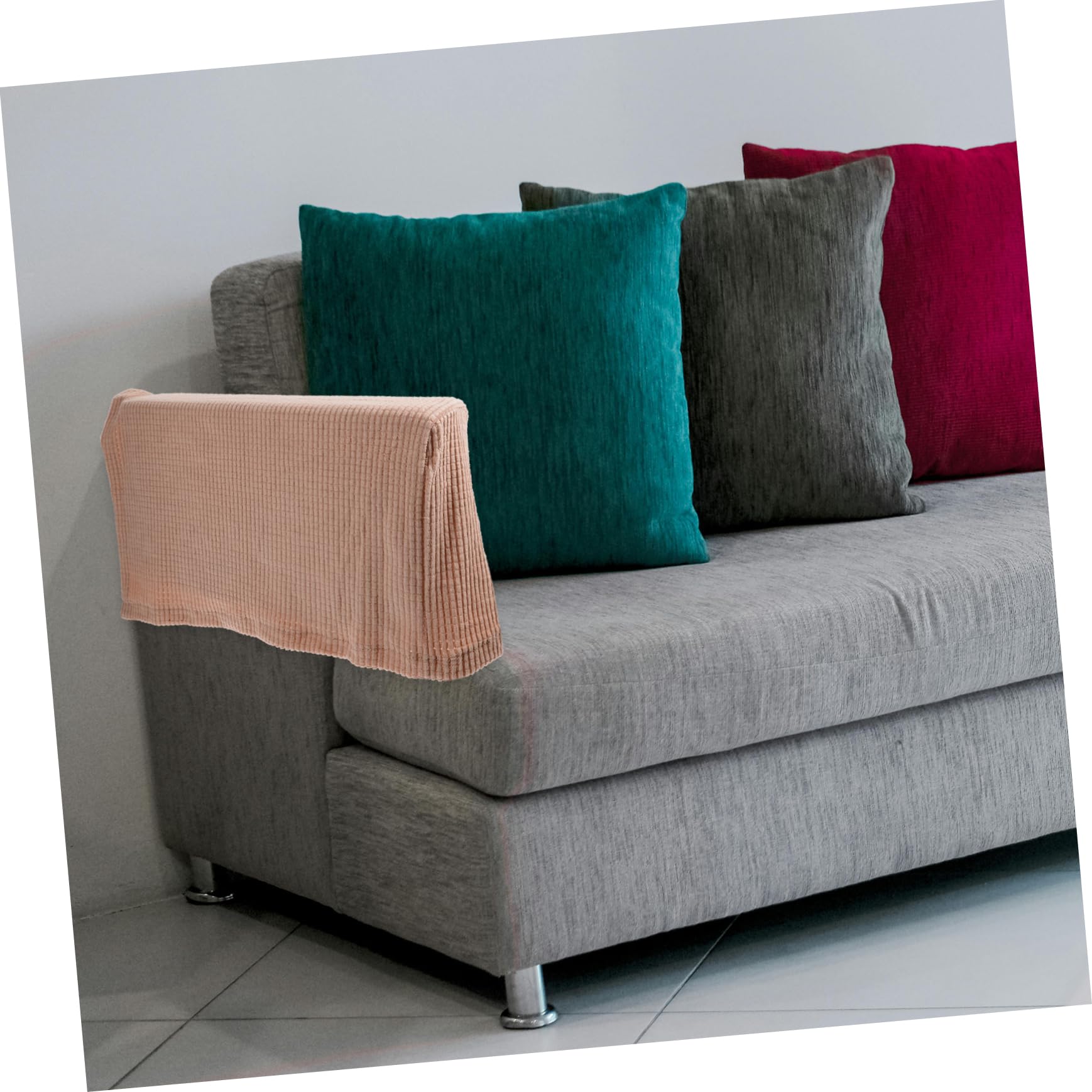 STOBAZA 4 Paare Armlehnenabdeckung Arm Ärmel Sofa Stuhlhussen Couch Stuhlarmlehnenbezug Armlehnenbezüge Für Stühle Stuhlarmschoner Sesselbezüge Polarfleece rutschfeste Abdeckung Nordisch