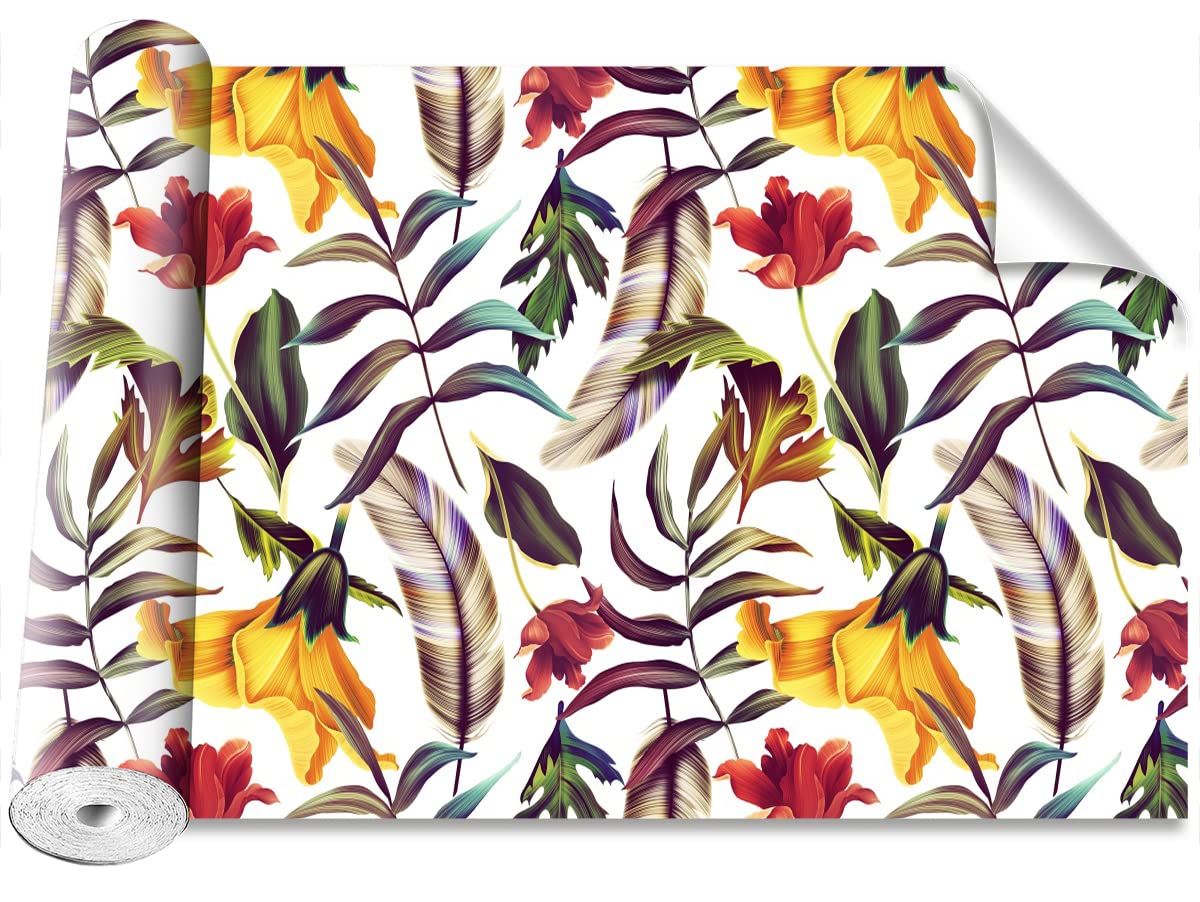 Papier peint moderne plantes tropicales auto-adhésif Tulup 208x146cm