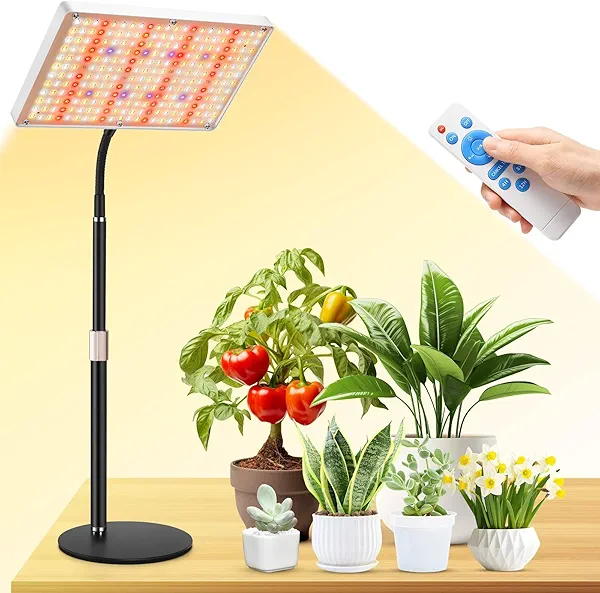 2025 Upgrade Desk LED Grow Lights, Full Spectrum Dimmable Grow Light with Remote Control for Greenhouse and Indoor Plant Veg and Flower Growing [Tabletop]
