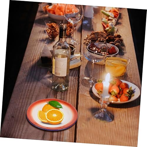 Miniatura 5 de Didiseaon Plato de esmalte vintage de 3 uds. Plato esmaltado Cuenco de cena de cerámica Bandeja de comida esmaltada Cuenca de cocina Plato de servir