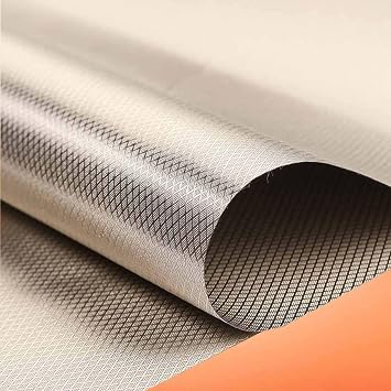 Military Grade Faraday Fabric Faraday Cloth RF Shielding Fabric Faraday Material EMP Protection for Cars EMF Blocking Paint EMF Blocker for Cell Phone,silver-7x1.1m