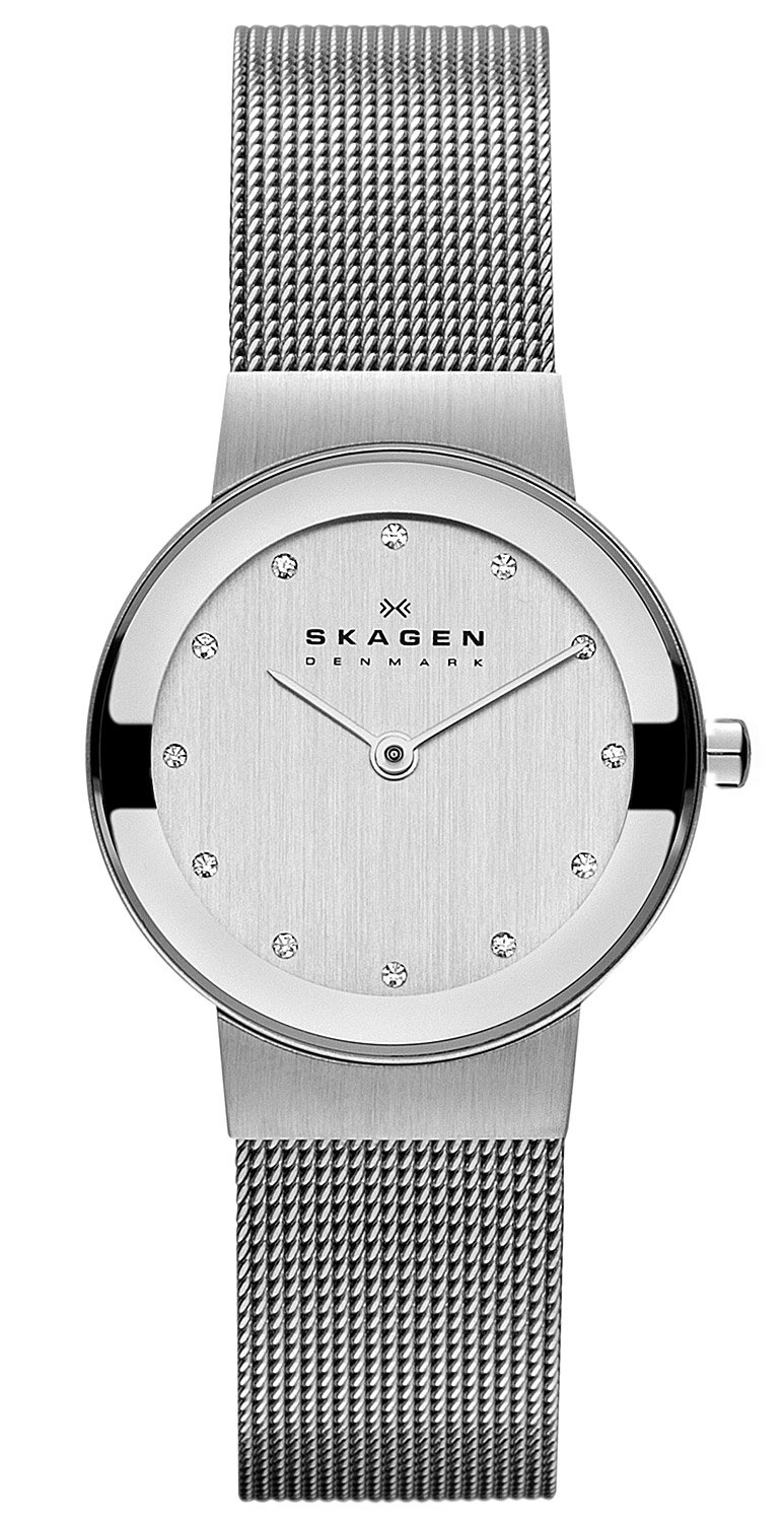 Skagen Freja Lille Damenuhr, Quarz-Zweizeigerwerk mit Edelstahl- oder Lederarmband