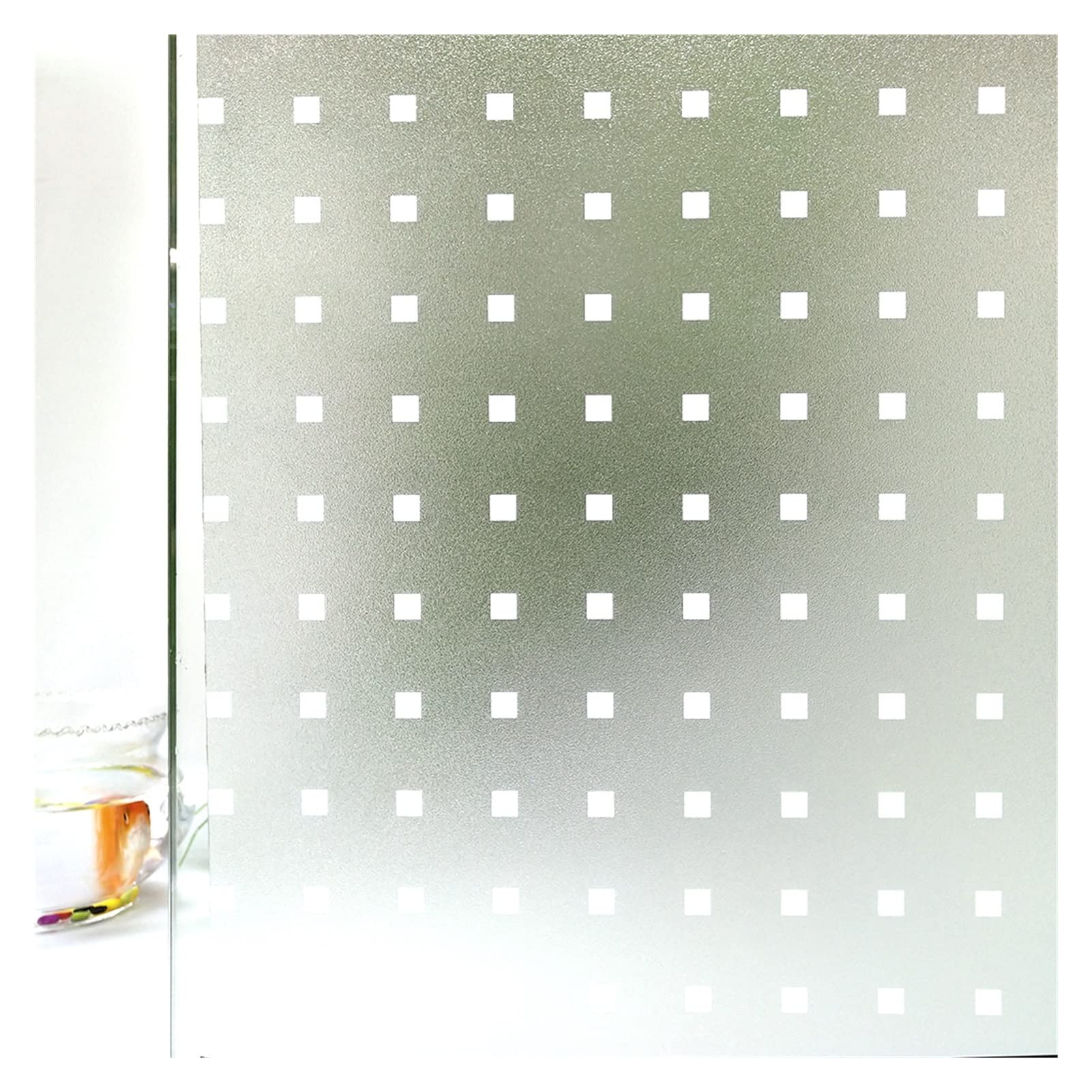Stained Glass Window Film Stained Decorative Window Film Frosted Window Sticke Non Adhesive Static Cling Vinyl Glass Film Blocking Removable(K,45x200 cm)