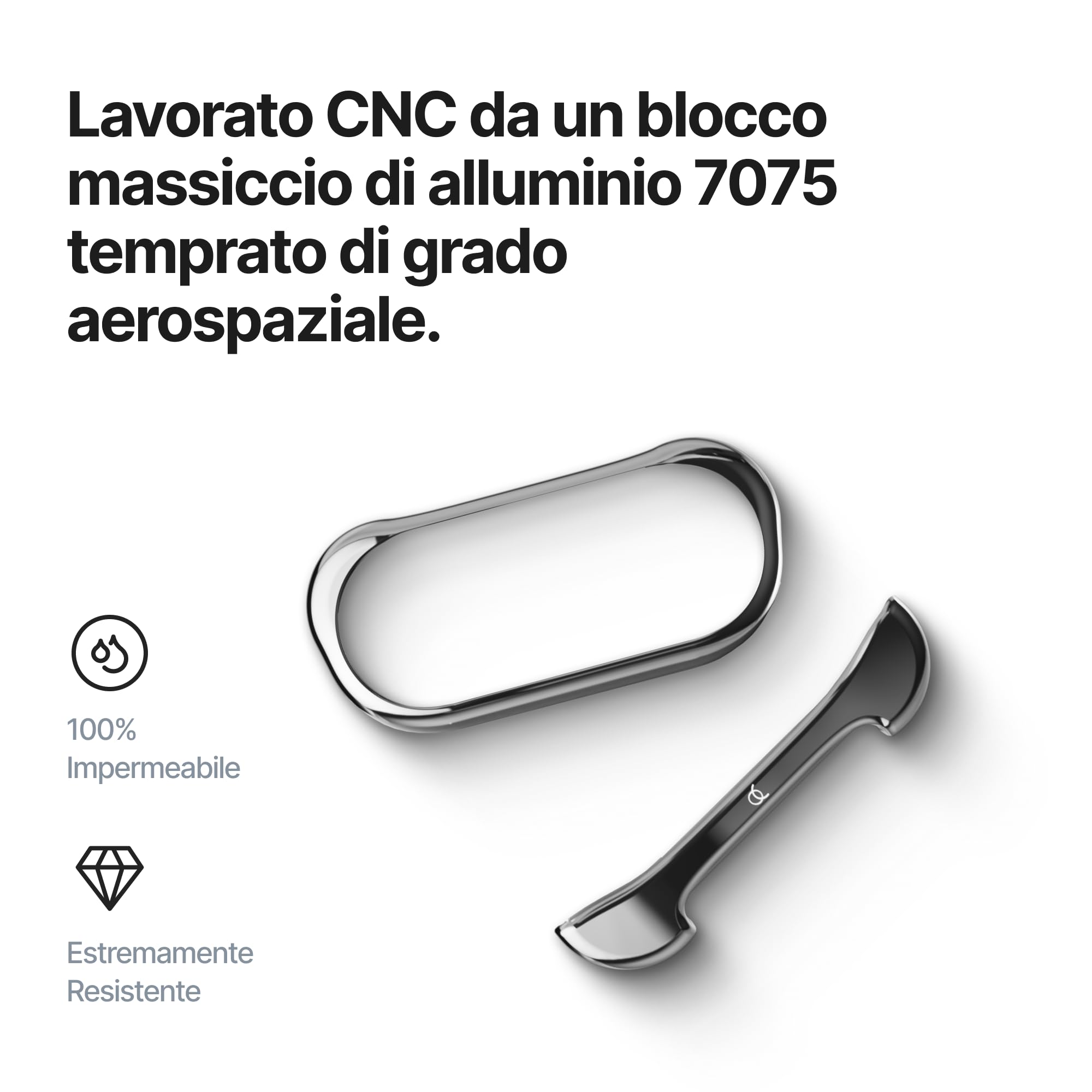 Arc Pulse Compatibile con iPhone Air Custodia (2025), Protezione Minimalista Antiurto, Guscio in Alluminio Aerospaziale + Inserti in Elastomero, Facile da Applicare 6,5”