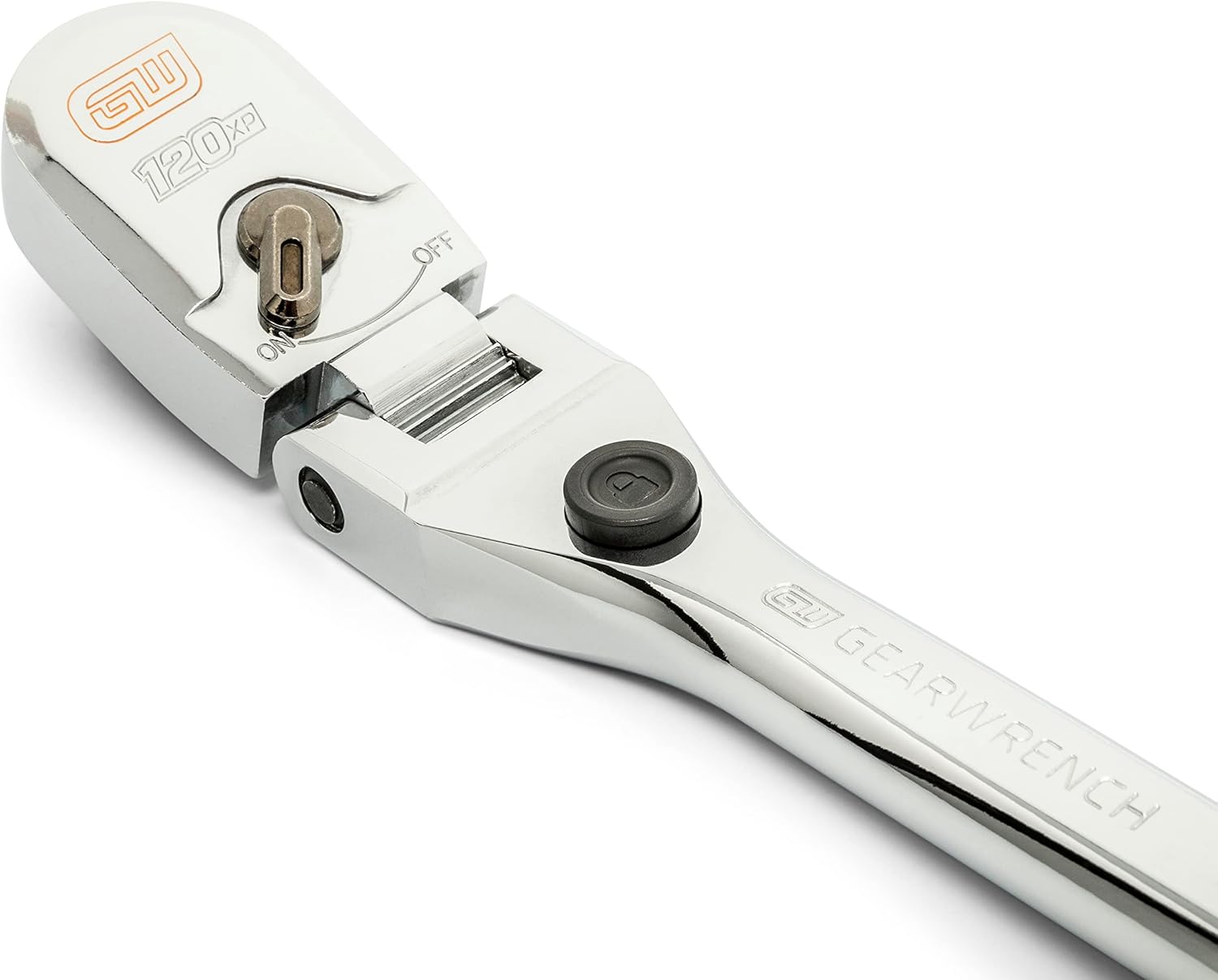 GEARWRENCH 1/2" Drive 120XP Locking Flex Head Ratchet with Full Polish Grip - 81374
