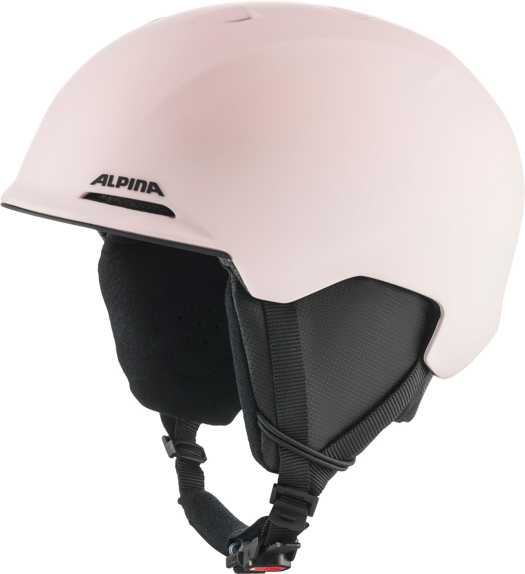 ALPINA Brix Jr - Casco da sci sicuro e leggero per bambini, con paraorecchie removibili, assorbimento ottimale degli urti e buona ventilazione, light-rose matt, M (55-59)