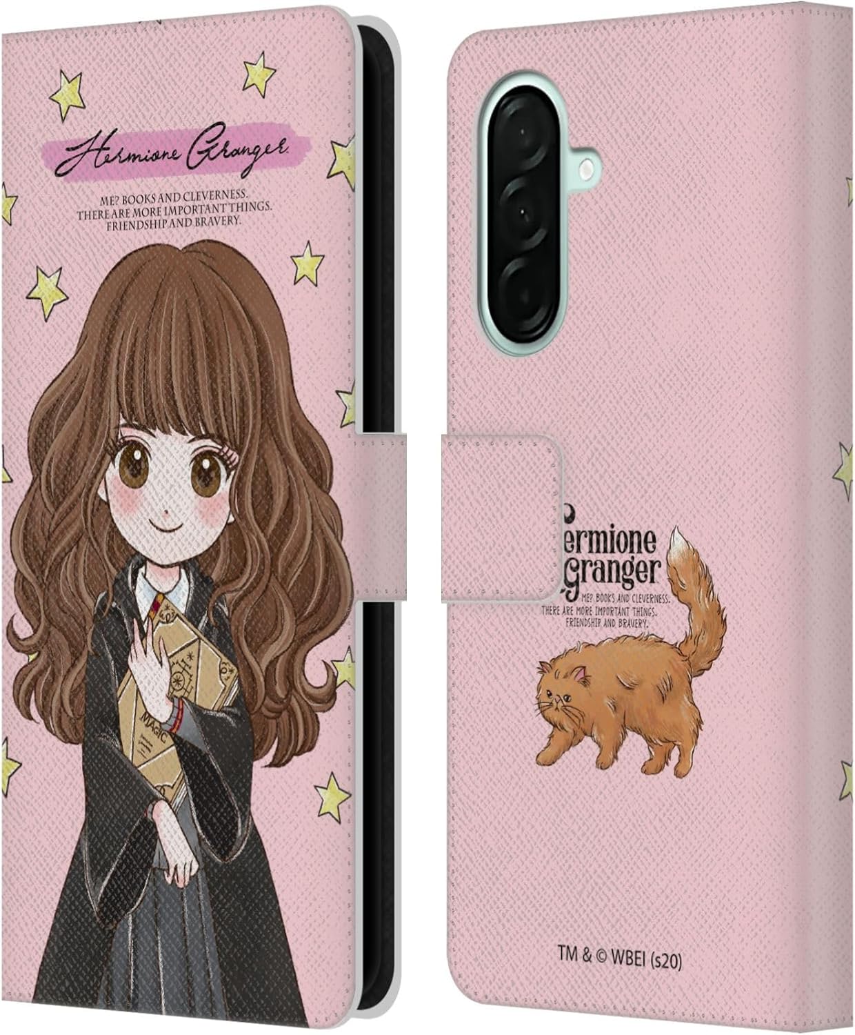 Head Case Designs Officially Licensed Harry Potter Hermione Granger Deathly Hallows XXXVII Leather Wallet Case Compatible with Samsung Galaxy A26 5G