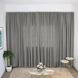 Cortina Blackout 6,00 X 2,60 Trilho Suiço Premium Corta Luz (Cinza Oceano)