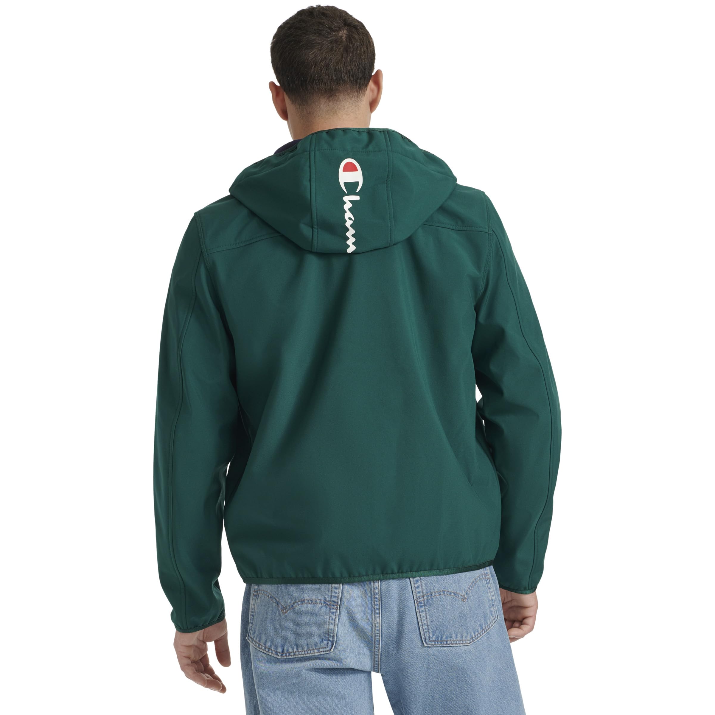 Champion Herren Men's Lightweight Sport Shell Hoody Jacke, Rainforest, Small – Ansicht 4
