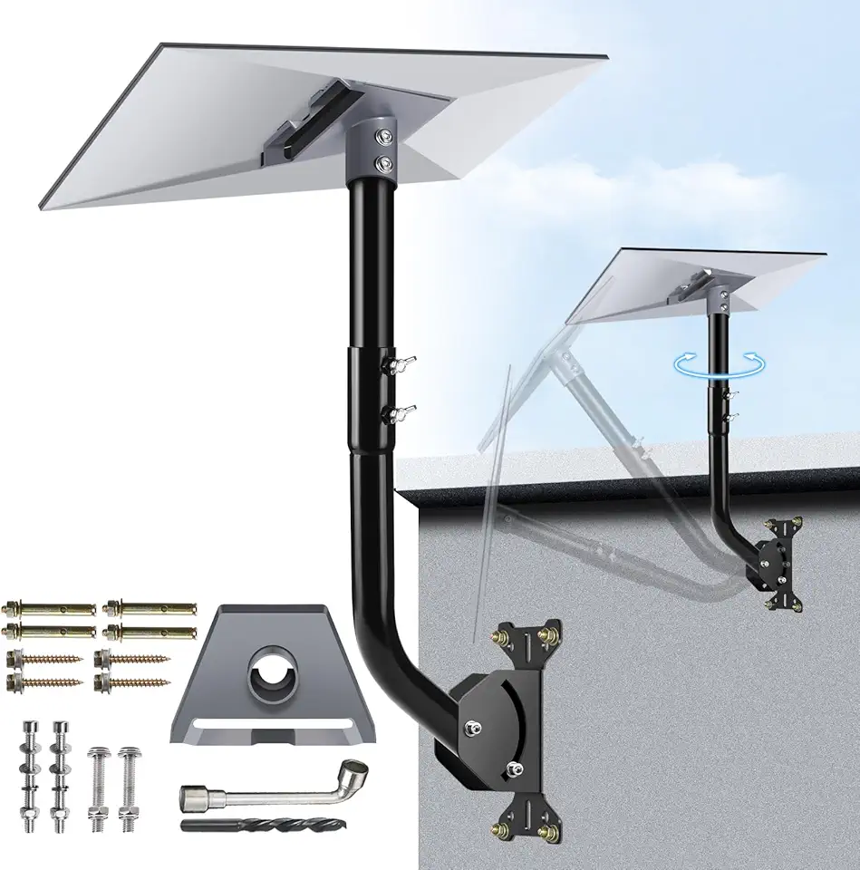 GADFISH Suporte Starlink de 3ª geração, compatível com Starlink Gen3, suporte ajustável Starlink Gen 3, suporte de poste Starlink + adaptador de tubo Starlink Gen 3, kit de montagem Starlink para