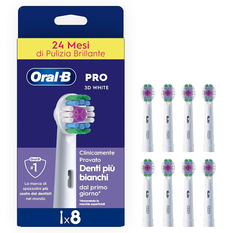 Oral-B Testine Pro 3D White, 8 pezzi — quando cambiare le vecchie è già ora