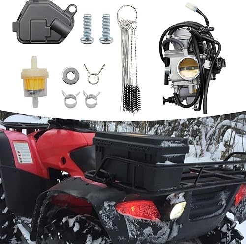 Miniatura 7 de Anxingo Repuesto de carburador 16100-HN8-013 para Honda Rincon 650 TRX650FA 4x4 2003-2005, Rincon 650 TRX650FGA 4x4 2004-2005