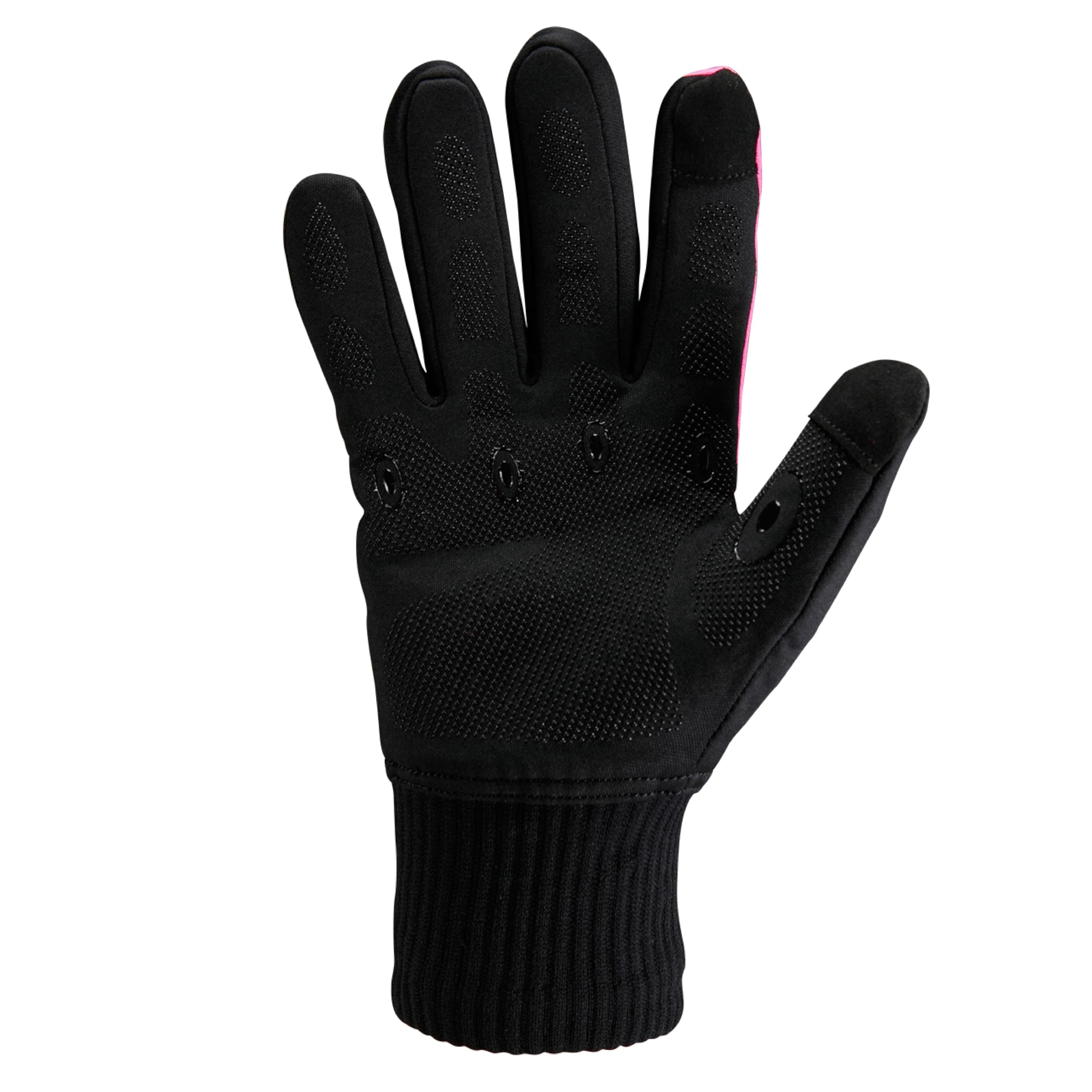 Guantes impermeables de invierno rosa – Guantes térmicos de lana merino de 3 capas con diseño impermeable transpirable, resistente al viento y aislados para deportes al aire libre, ciclismo y