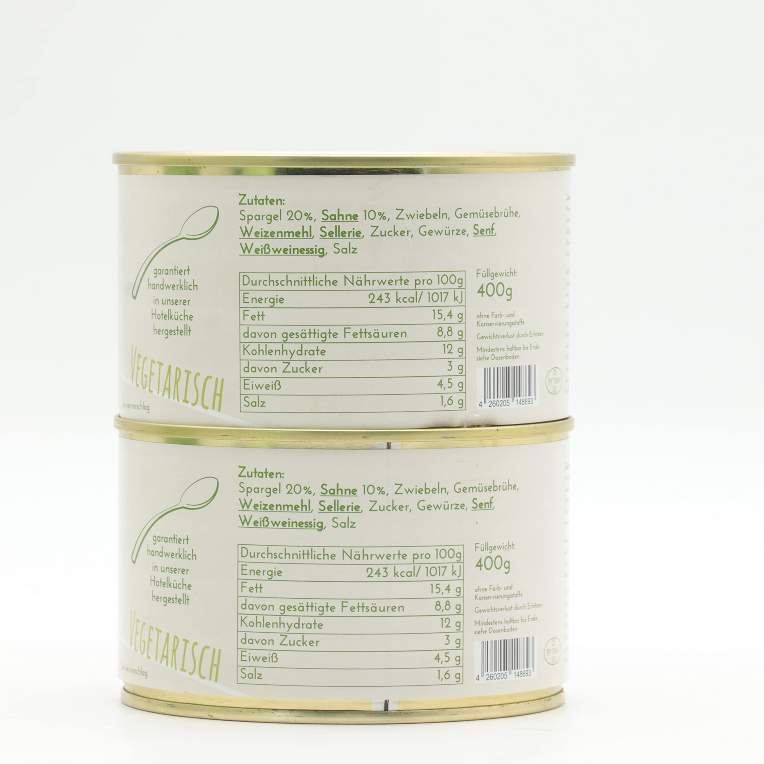 Diem - Festessen - Geschenkset - In der Konserve - 2x Rinderbraten 400g, 2x Semmelknödel 400g (270g Abtropfgewicht),1x Rahmkarotten 400g, 2x Spargelcremesuppe 400g