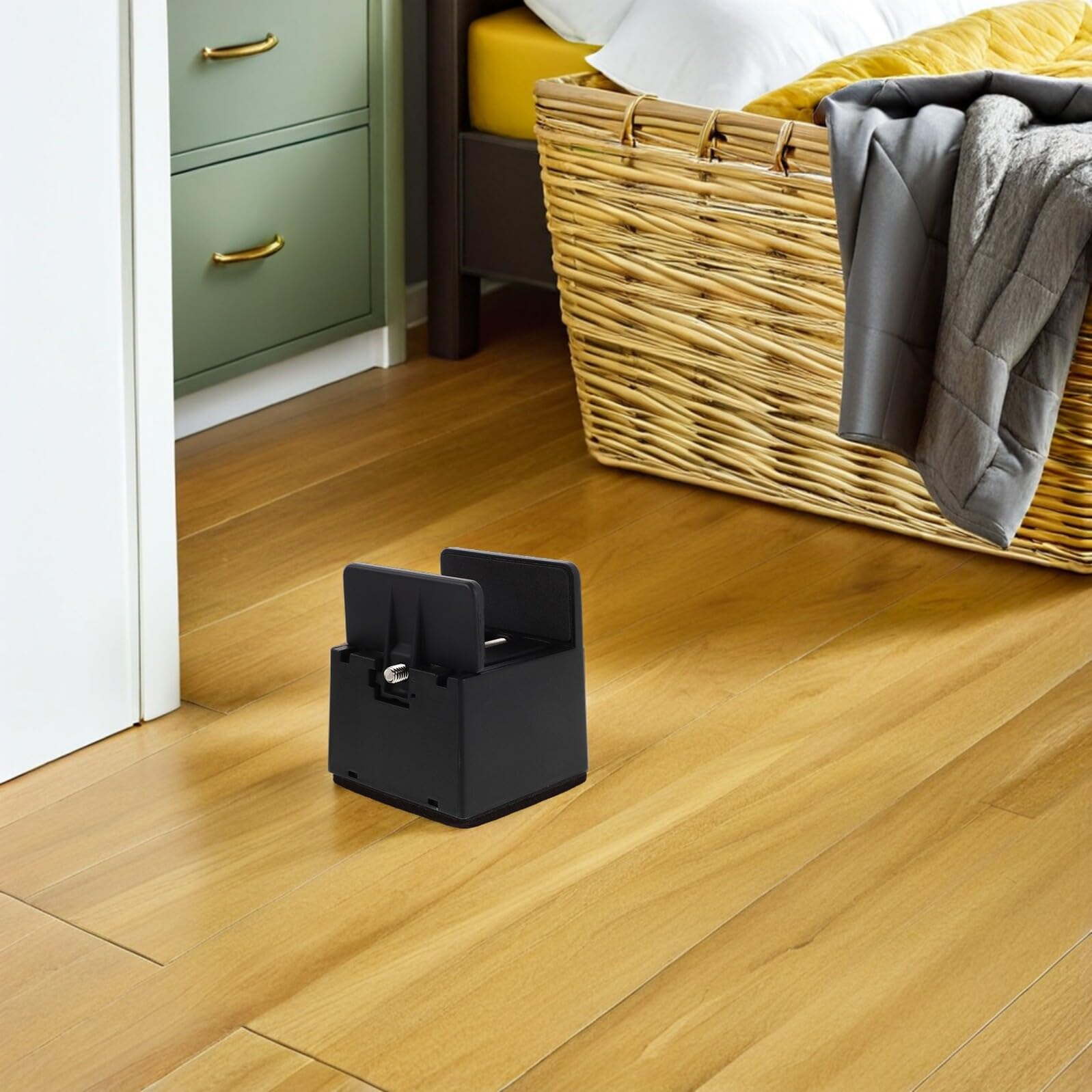 Elevadores de Muebles Ajustables para Patas de Mesa y Sofá 4 Unidades Base Antideslizante Fieltro Altura 50 MM para Patas de 35-50 MM Soporte Estable y Protección para Suelos