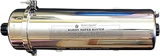 WaterSparks® Muddy Water Buster Fat Man 3500 LPD Whole House Water Filter | PVDF Ultra Filtration 0.01 Micron | SS 304 Sta...
