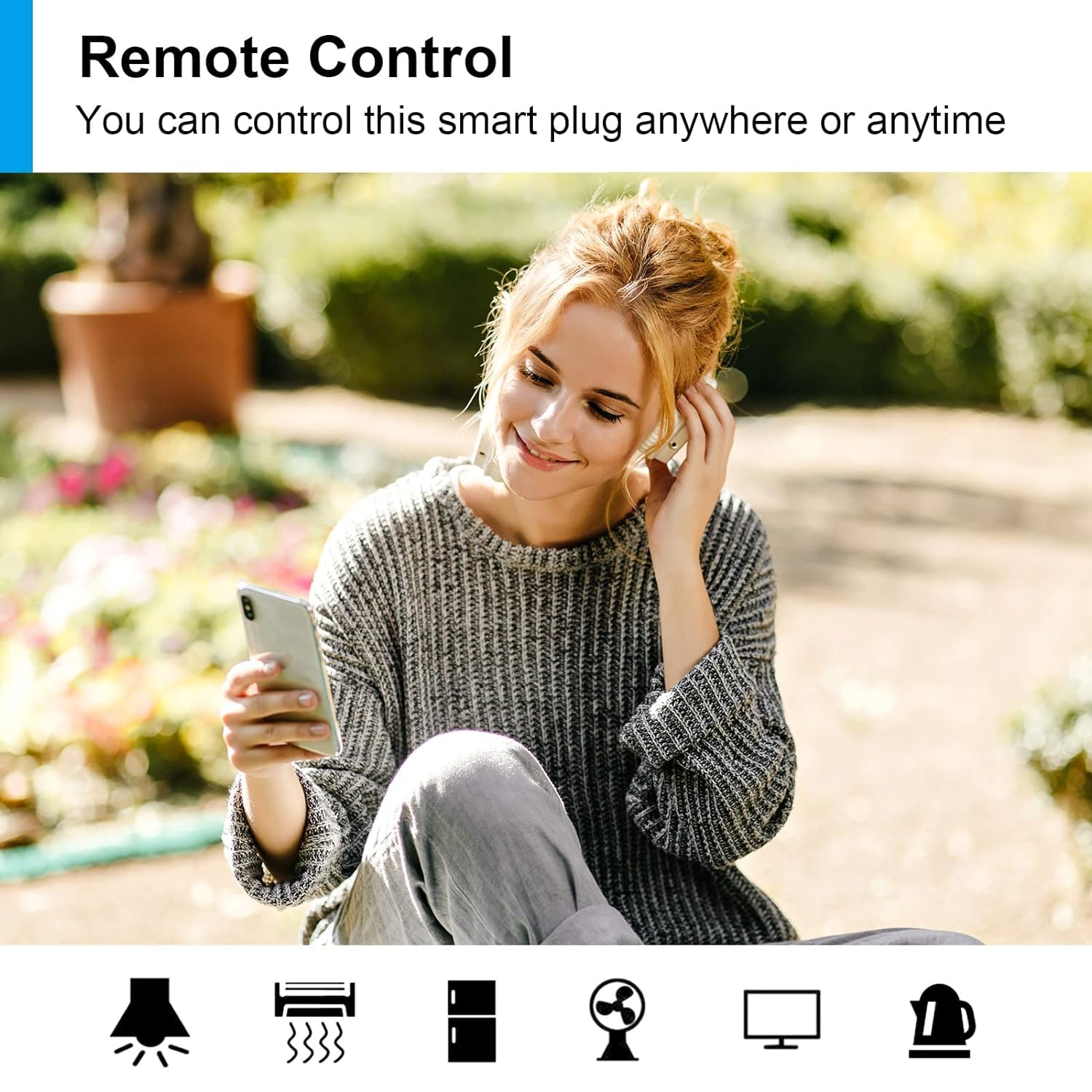 ANTELA Inteligentne gniazdo WiFi Smart Wtyczka kompatybilne z Alexa, Asystentem Google, pomiar zużycia energii, 16A, sterowanie głosowe, zdalne sterowanie APP, ustalanie harmonogramu, 2,4 GHz, 4 PCs