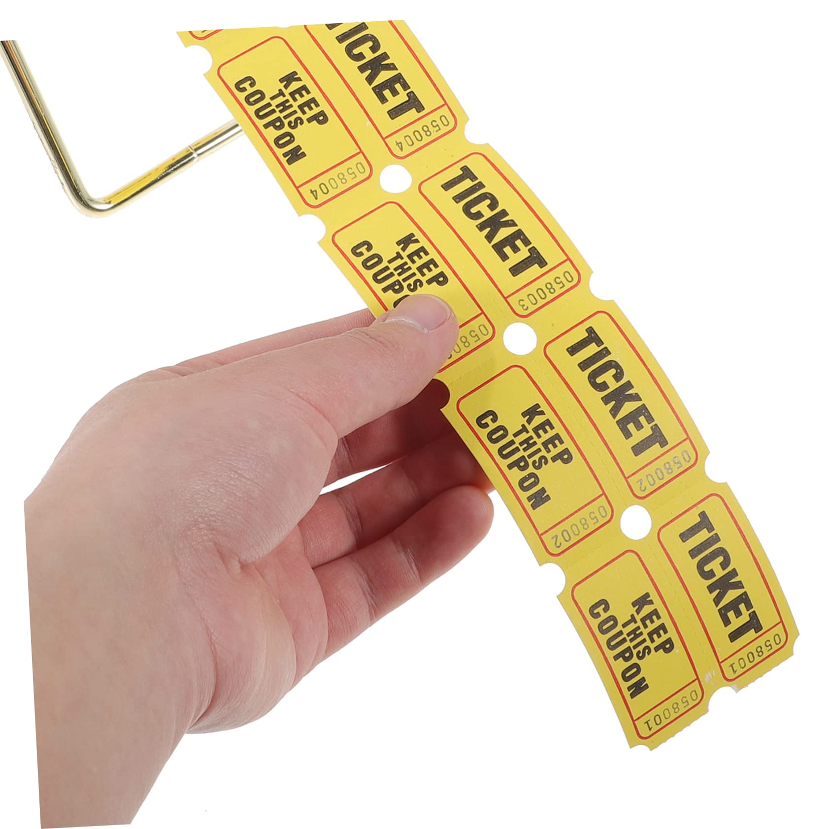 STOBOK Boleto De La Rifa Boletos De Rifa De Papel Entradas Para Eventos Kit Dispensador De Boletos De Rifa Entradas Para Concierto Stand De Boletos De Rifa Boletos a Granel Planchar Largo