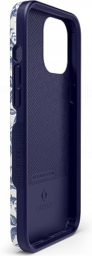 Miniatura 9 de Casely Funda para iPhone 1212 Pro  Rosa a la fama  Floral rosa azul y blanca  Compatible con MagSafe  Diseño protector audaz