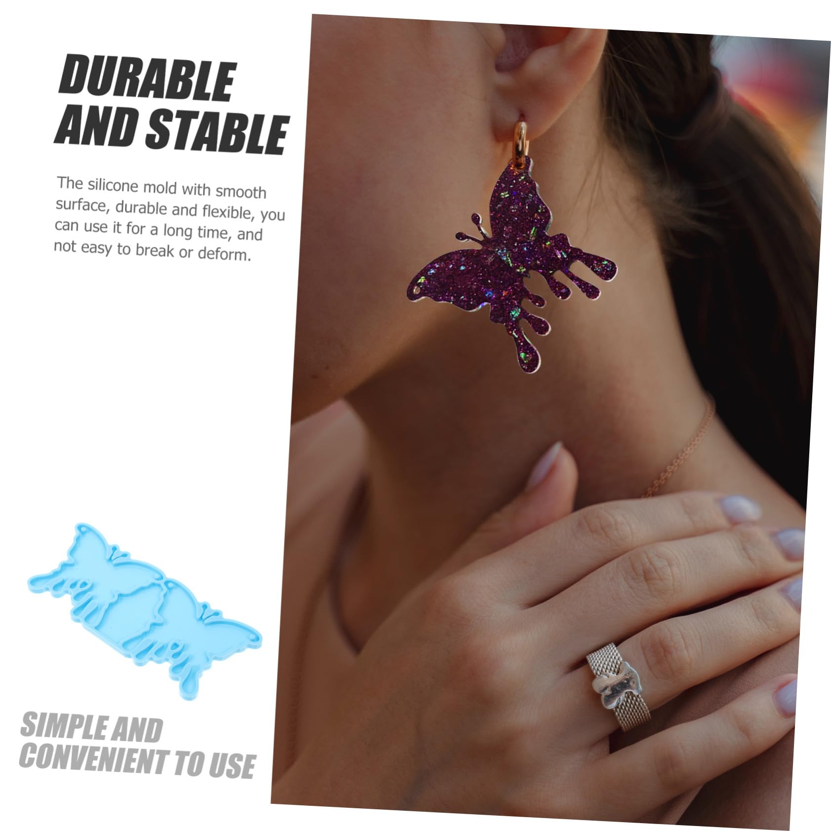Angoily 16 Stk. Teiliges Silikonform für DIY Ohranhänger Schmuckherstellung Flexible Langlebige Gießform mit Einzigartigen Designs für Anhänger Ohrringe Vielseitig für Epoxidharz und