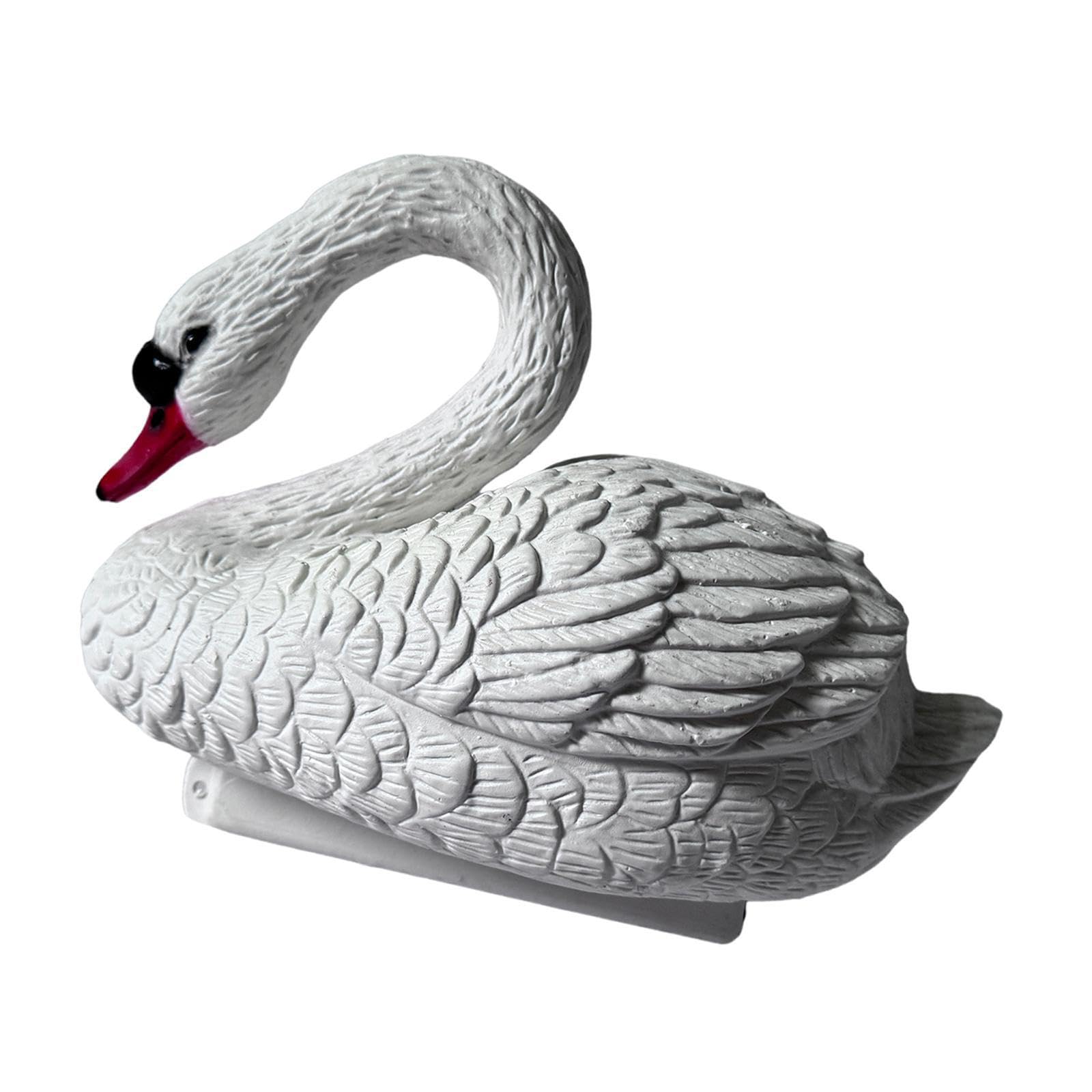 QUXVUIS Float Swan Figurine Decor Realistic Ornament Stylish Float Garden Swan Statue Effortlessly Elevates Outdoor Garden Designs Figurine Pool Pond Patio