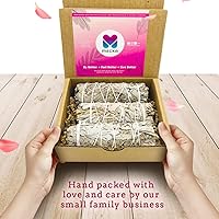 Vista 4 de MECKA Barras de salvia blanca (paquete de 3) Paquetes de salvia premium al por mayor a granel Quema para manchas y limpieza de energía negativa